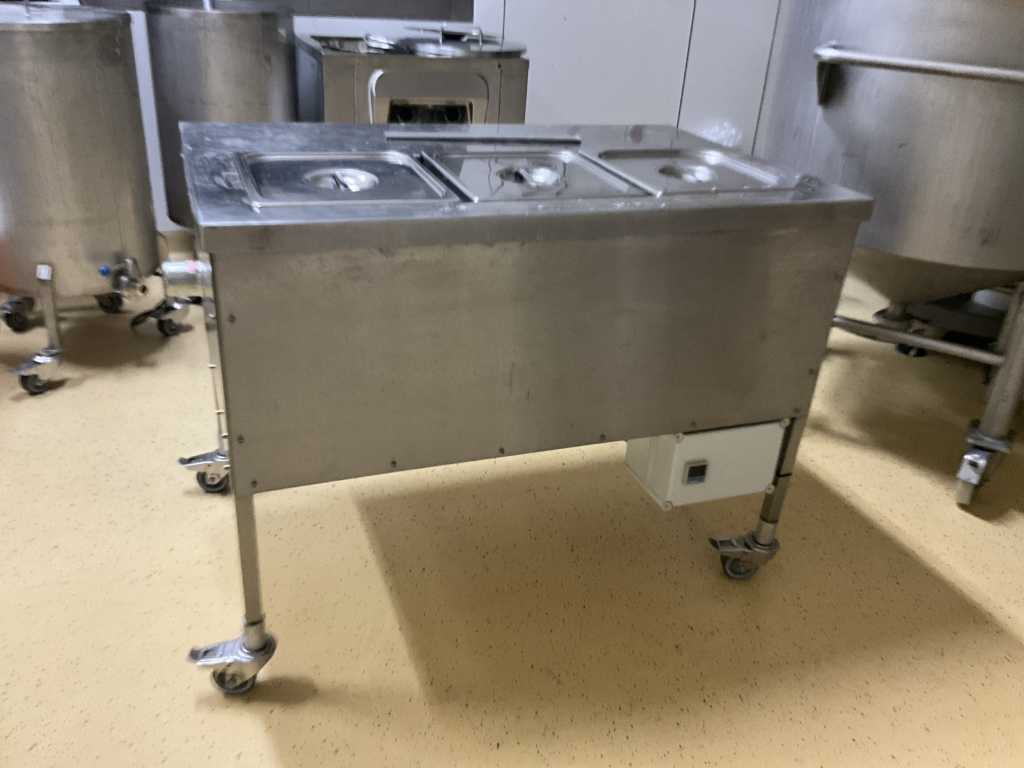 Mobile stainless steel bain-marie device get. DIRAC