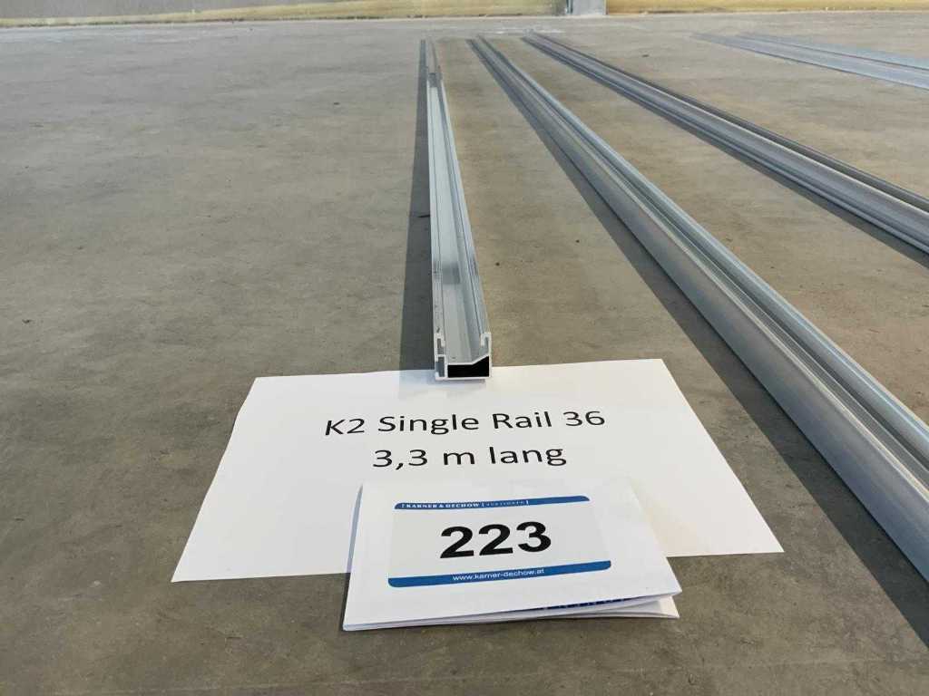 K2 Single Rail 36 - 3.3 m long - 50 pcs