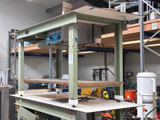 Arbeitstisch mit Bainmarie-System (3x)