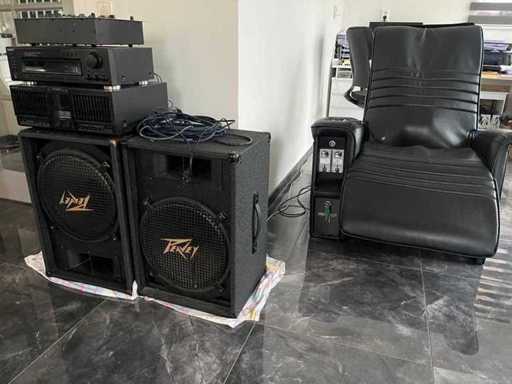 Various audio equipment with massage chair