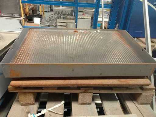 Grillplatte für glatten Frytop
