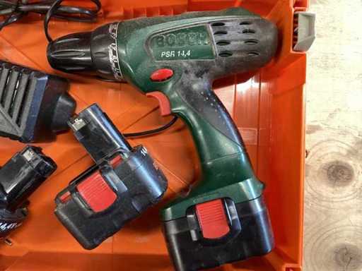 Bosch PSR 14,4 w Systra Modulbox, bezprzewodowy śrubokręt z ładowarką 3 baterie 1,5 ah