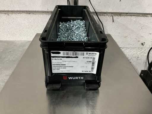 Würth 5.93 kg Countersunk sheet screw 3.5 x 25 in stackable container