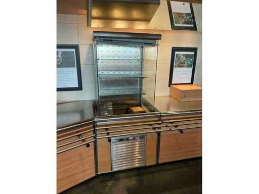 Gekoelde vitrine voor catering