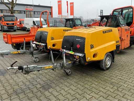 2014 Kaeser M50 PE Luchtcompressor aanhangwagen