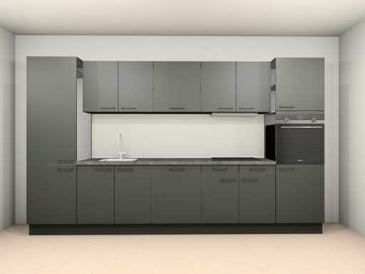 Häcker Concept130 - SCALA Olijfgroen - Keukenopstelling