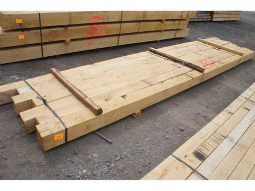 0,83 m³ Eiken balken 150x150