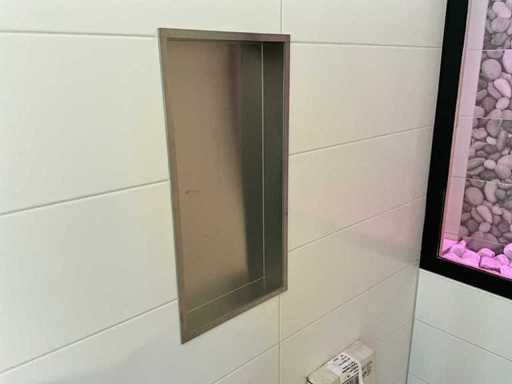 Looox - BOX60 - Nișă încorporată din oțel inoxidabil 30 x 60 cm