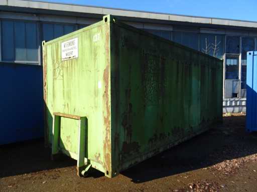 Poubelle à câble fermé