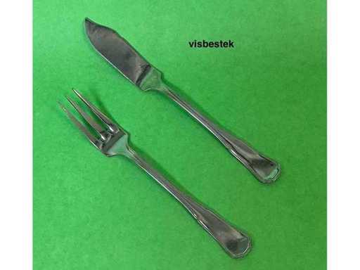 Cutlery - 168 fish cutlery (fork, knife) Stainless steel