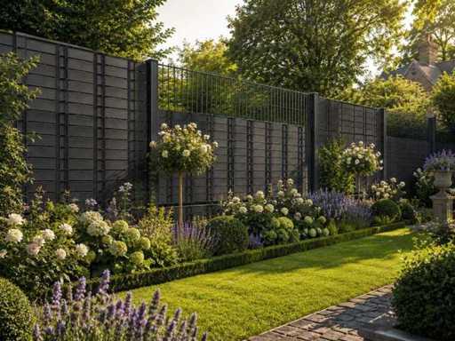 Double bar mesh fences, garden gates and privacy screens - no reserve price