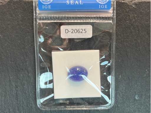 Tanzaniet 8.66 carat natuurlijke tanzaniet gecertificeerd