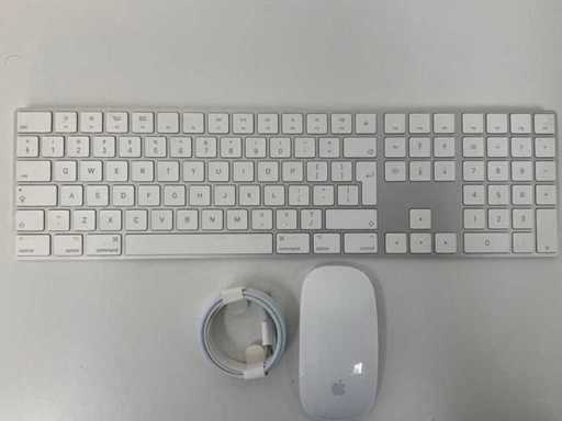 Apple – Klawiatura Magic QWERTY z klawiaturą numeryczną i Magic Mouse