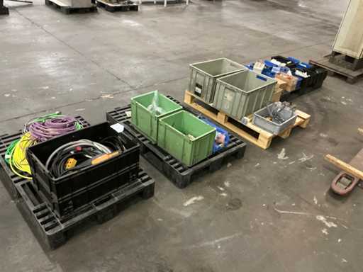 Batch of electro-technical spare parts