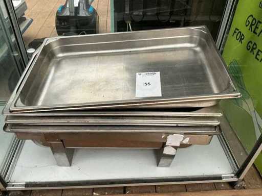 Edelstahl-Gastronorm-Tablett (5x)