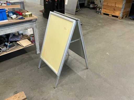 A-stand, tope para clientes (1x) 63 x 90 cm