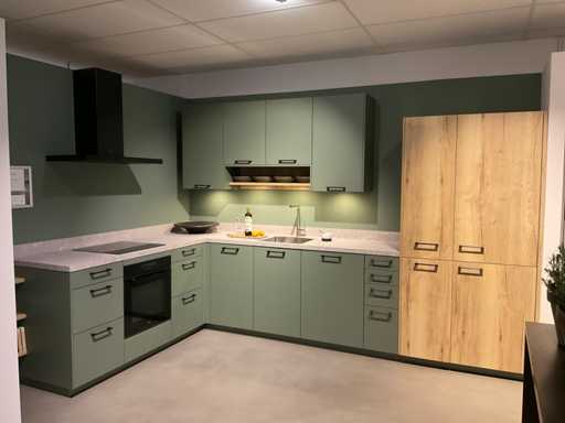 MK Matera Provence Hoekopgestelde showroomkeuken