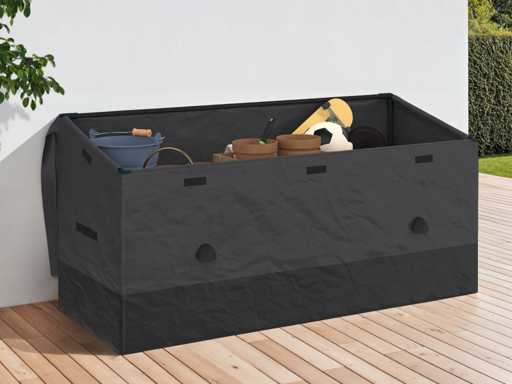 Tuinkist met grijs zeil 600L (x4)