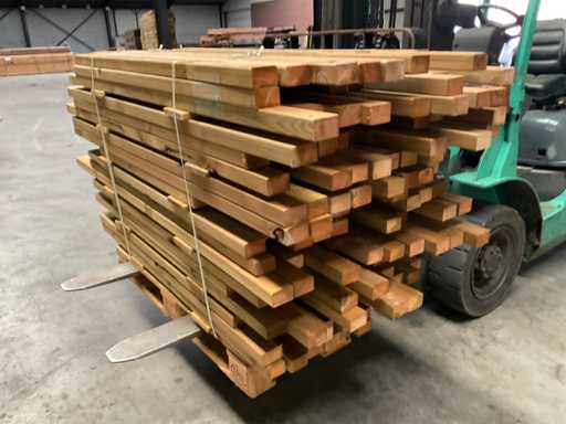 Partie Kiefernbalken 80–180x6,5x4,5 cm