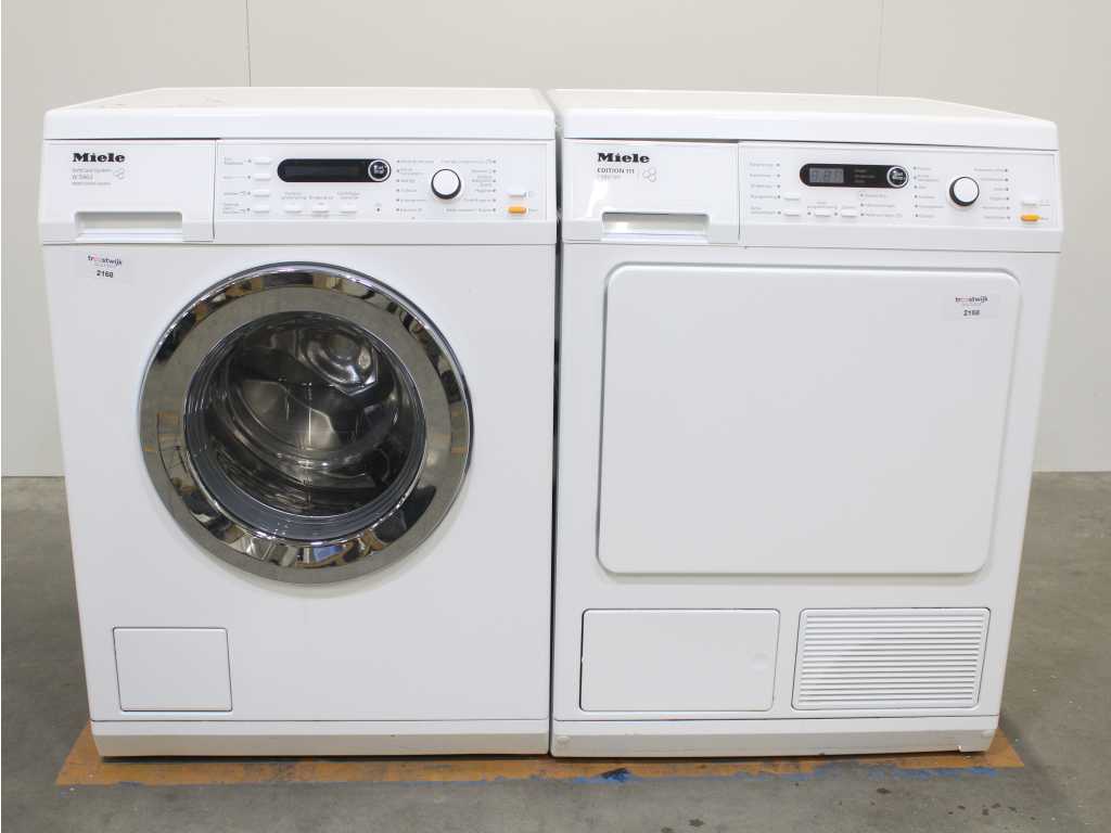 Machine à laver Miele W 5877 Edition 111 et sèche-linge Miele T 8861 WP Edition 111