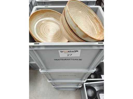 F2D - Piastra profonda - Porcellana: lastre profonde Marrone F2D (53x)