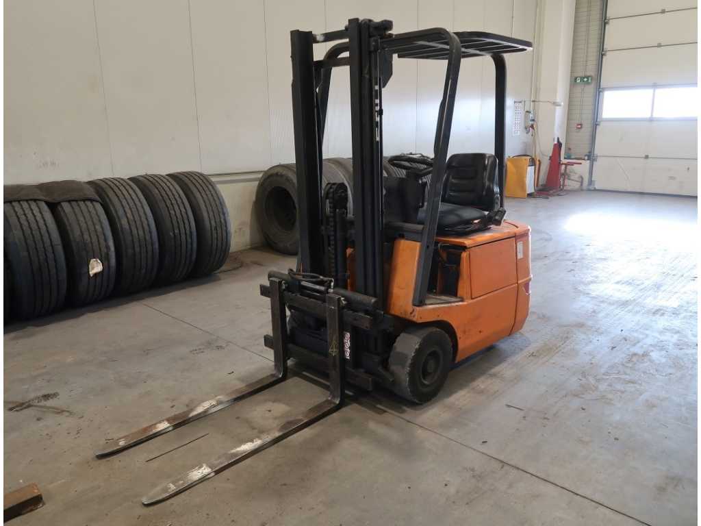 Forklifts, scooters, cars, cranes and floor tiles