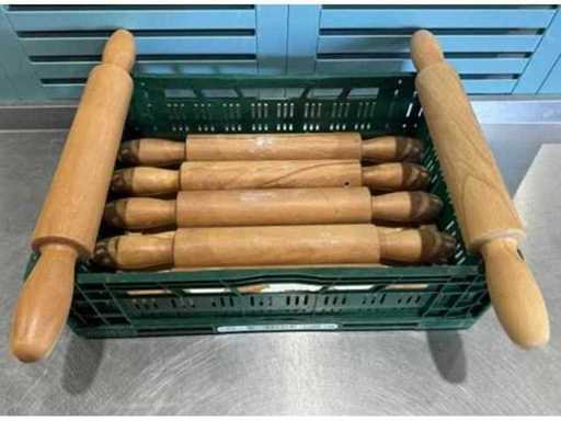 Wooden rolling pins (7x)