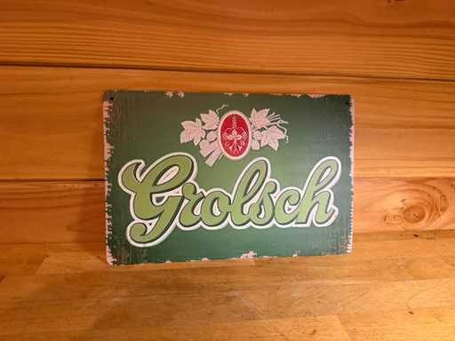 Cartello pubblicitario in metallo