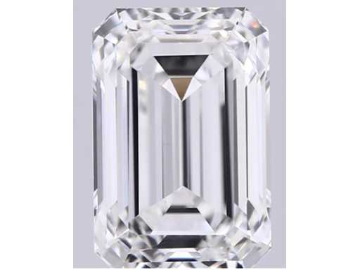Diamond - 1.00 carat Emerald cut diamond (certified)