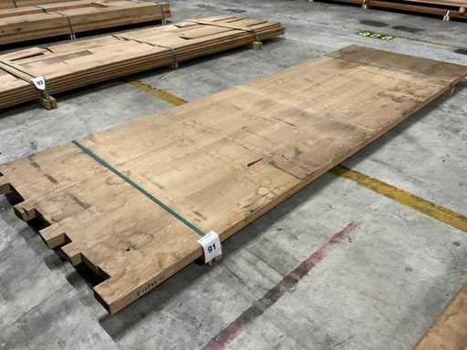 Europees eiken verlijmde paneel 40x1000 mm