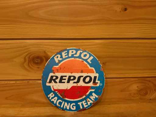 Metal advertising sign round 20cm