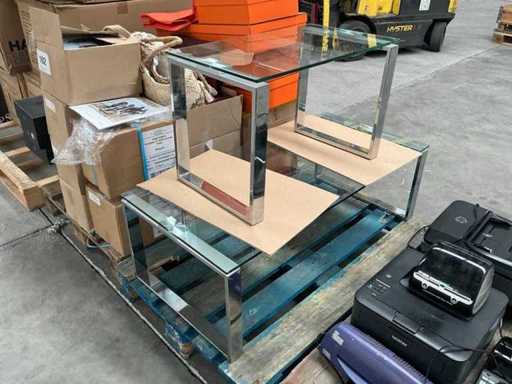 Various design side tables (2x)