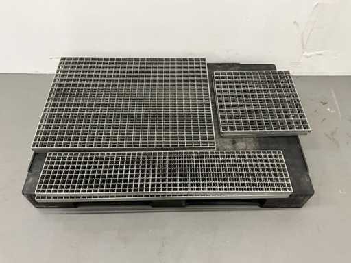 Verzinkt stalen vloerrooster (6x)