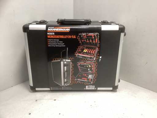 Mannesmann M29076 gereedschapstrolley 211 delig Gereedschapskoffer