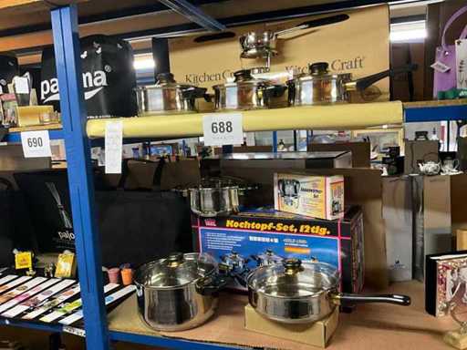 12-piece GSW cooking pot set