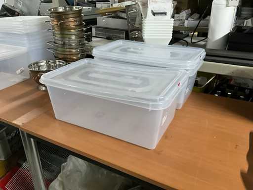 Denox 1/1 GN containers with lid (3x)