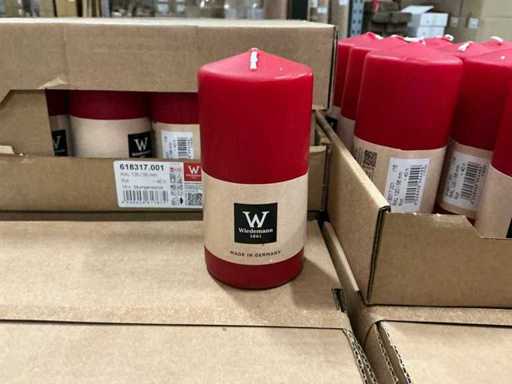 Bougies piliers Lot Wiedemann 40h RAL 120/58mm rouge (512x)