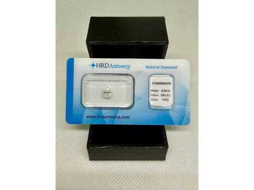 Natural Diamond - 0.50 Cts. E vvs2 HRD - Pearshape