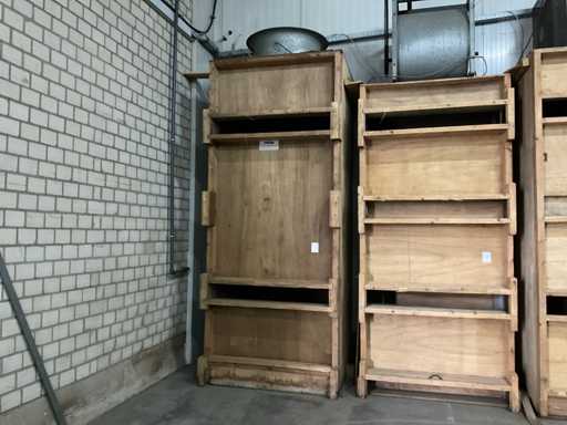 Muro di essiccazione, 1 largo, 4 alti