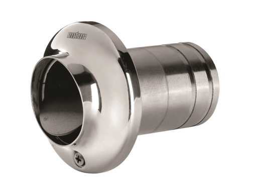 Vetus TRC90SV tru-hull exhaust outlet stainless steel 90 mm
