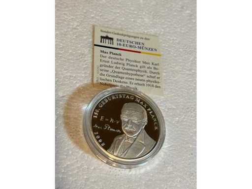 Sonder Gedenkprägung zu den Deutschen 10 Euro Münzen •Max Planck