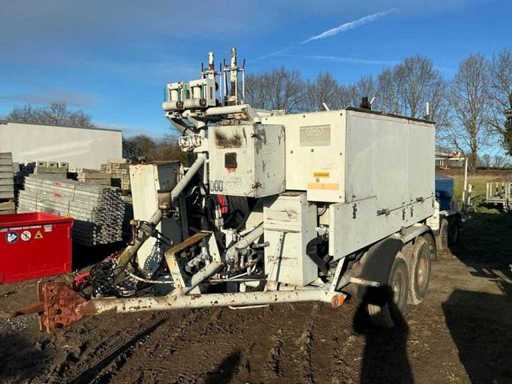 1990 Michael Zeck WB1500/7 Trailer with heavy duty cable winch
