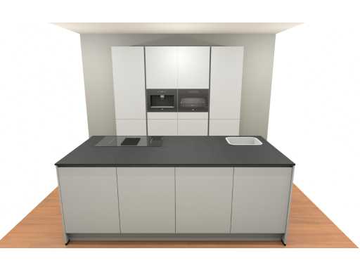 Bucătăria Nobilia Senso matt white island