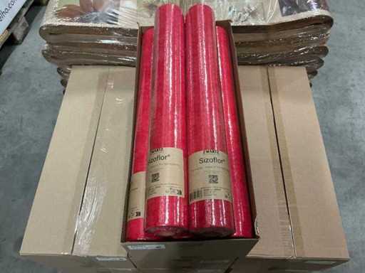 Lot Zwartz Sizoflor 60cm 25mR rouge vif (44x)