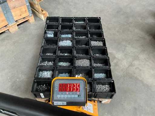 Würth PALLETDEAL 113,5 kg verschiedene Befestigungselemente in stapelbaren Behältern