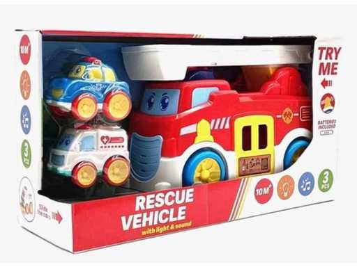 Speelgoed brandweerauto-set (40x)