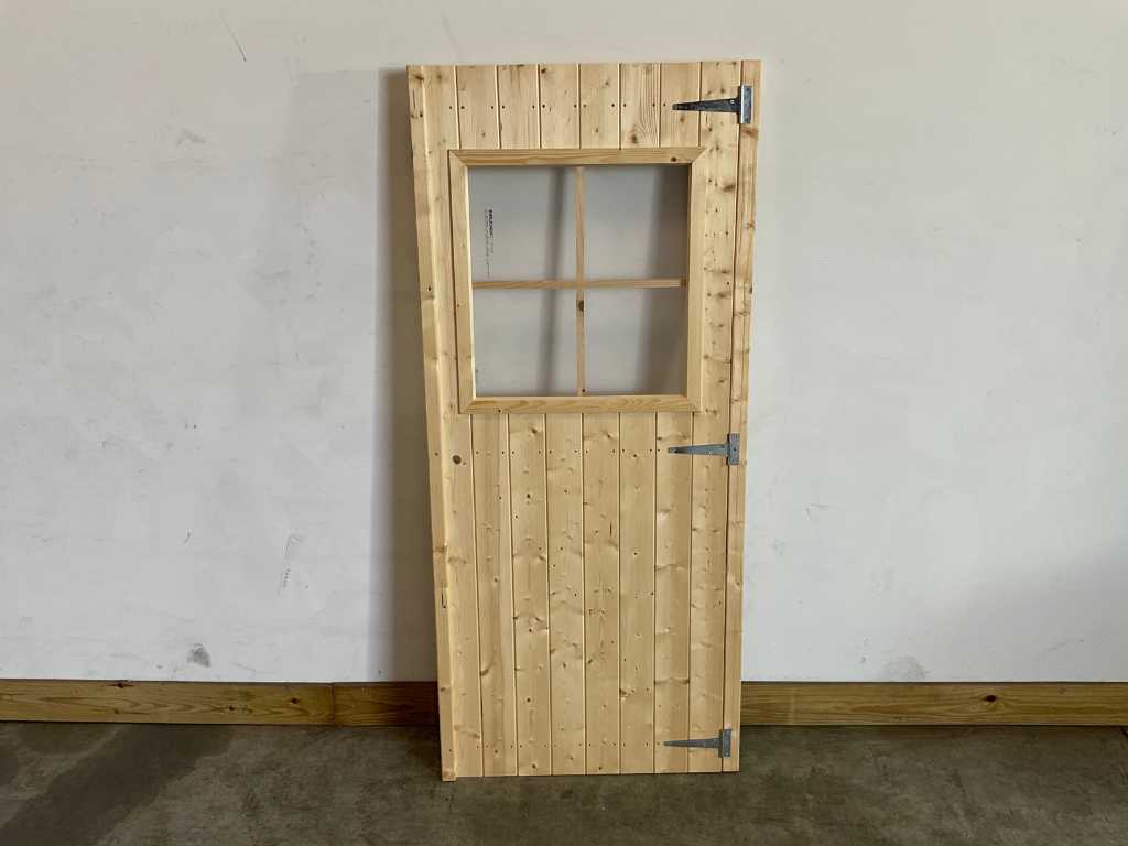 Spruce garden door with plexiglass 78x177 cm (10x)
