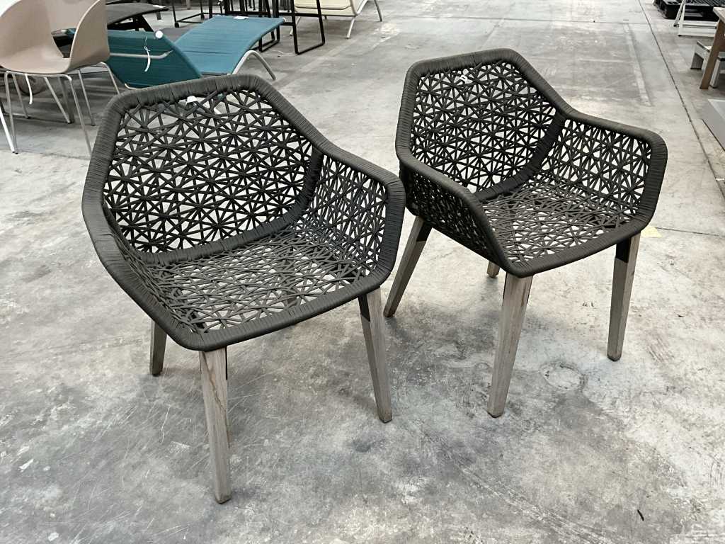 2x Design chair KETTAL Maia