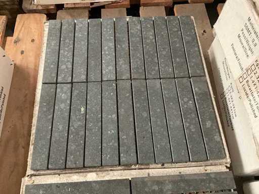 Piastrelle a mosaico di basalto