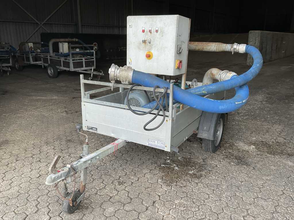 2017 Börger PL300 Manure pump on trailer